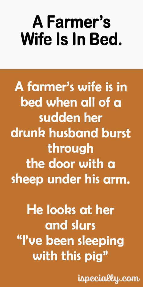 A Farmer’s Wife Is In Bed. Ponds For Small Gardens, Navy Pier Chicago, Funny Marriage Jokes, Funny Vintage Ads, Funny Marriage, Marriage Jokes, Ideas Decoracion, Pie Crusts, Farmer Wife