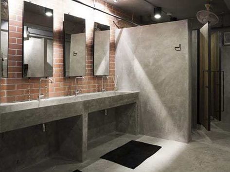 The Hostel Revolution: Luxury Hostels of South East Asia… - South East Asia Backpacker Gym Bathroom Ideas, Gym Bathrooms, Industrial Toilets, Camping Bathroom, Commercial Toilet, Hostels Design, Hostel Room, Wc Design, Restroom Design