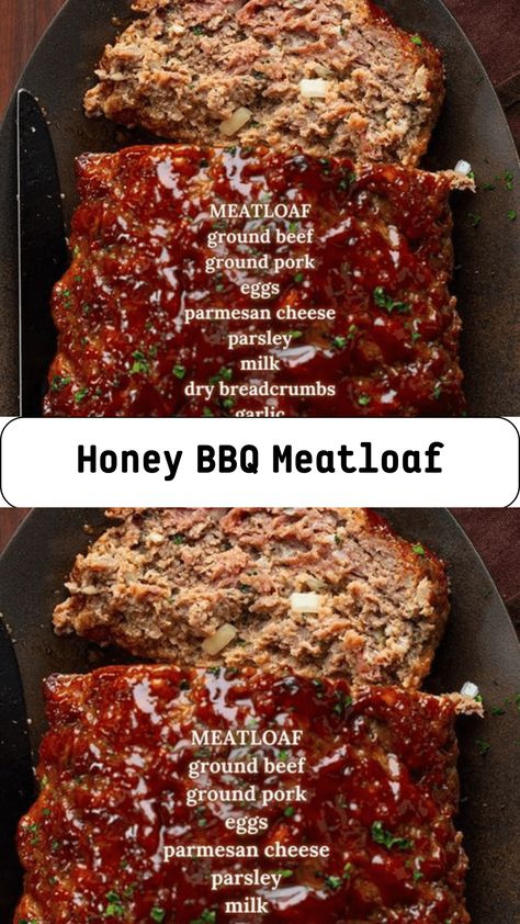 Barbeque Meatloaf Recipes, Honey Barbecue Meatloaf, Bbq Meatloaf Recipes Easy, Honey Bbq Meatloaf, Meatloaf Recipes Bbq Sauce, Bbq Meatloaf Recipes, Honey Bbq Meatballs, Barbecue Meatloaf Recipes, Homemade Honey Bbq Sauce