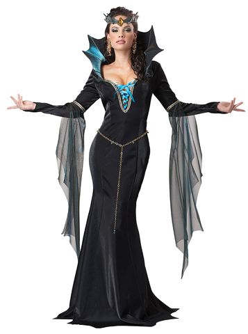 Evil Sorceress, Sorceress Costume, Evil Queen Costume, Party City Costumes, California Costumes, Villain Costumes, Queen Costume, Halloween Costume Shop, Black Turquoise