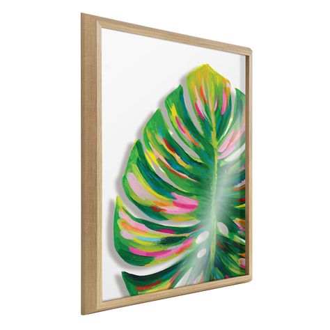 This charming Monstera plant creates a tropical vibe in your home with its lush color and illustrated fashion. Transitional Wall Art, Tropical Wall Decor, Tropical Painting, Art Tropical, Monstera Plant, Tropical Art, Plant Art, Acrylic Wall Art, Nature Prints