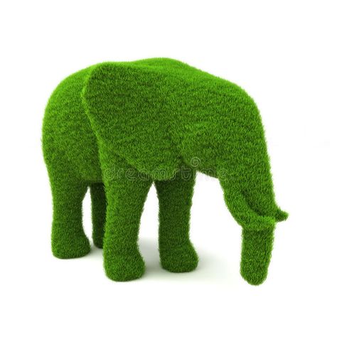 Animal elephant shaped hedge. On a white background. Part of an animal theme ser , #spon, #hedge, #white, #shaped, #Animal, #elephant #ad Artificial Grass, Canvas Home, Animal Theme, Art Logo, Featured Artist, Ebern Designs, Art Materials, Pillow Art, Stock Illustration