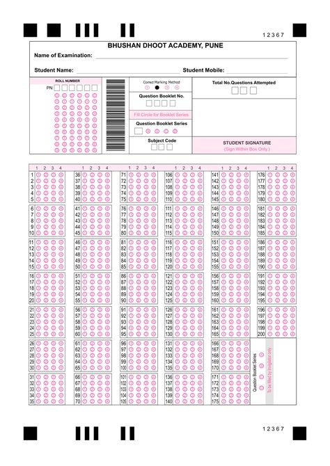 Omr Sheet 200 Questions, Omr Sheet, 200 Questions, 100 Questions, Pdf Books Download, Pdf Books, Hd Images, Adobe Photoshop, Photoshop