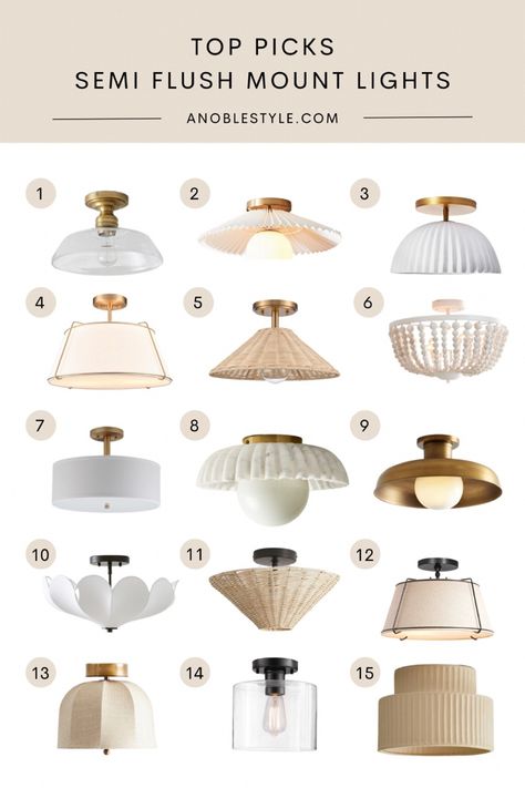 Semi Flush Mount Lighting Bedroom, Small Semi Flush Mount Light, Semi Flush Living Room Lighting, Flush Mount Over Dining Table, Mudroom Flush Mount Lighting, Lighting For Mudroom, Interior Hallway Lighting, Woven Semi Flush Mount Light, Best Semi Flush Mount Lights