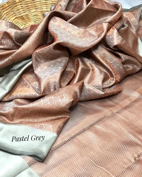 ✨️OFFER PRICE: Rs 950✨️ ***KANCHI SEMI SILK PATTU SAREE ~Copper tone CODE : HP000815 DM / Whatsapp for Booking.. **Humble Pleats offers worldwide shipping shipping charges are based on the weight of the item and the destination. **Accepts online payments. Do not offer exchanges, cash on delivery, or returns - except for damaged products. In the case of a damaged product, it must be in its original condition in order to be eligible for a return.***Light smudges, mild colour difference,sm... Saree Styling, Pattu Saree, Copper Color, Cash On Delivery, Copper, Saree, Coding, Silk, Quick Saves