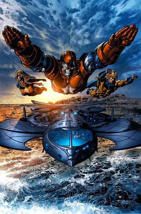 Dark Avengers 002 (2009) Marvel Sentry, Sentry Marvel, Dark Avengers, Mike Deodato, Avengers 2, Avengers Art, Comic Book Artwork, Arte Dc Comics, Marvel Comics Wallpaper