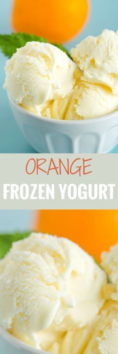 Vitamin Ice Cream, Frozen Orange Ice Cream, Vitamix Frozen Yogurt Recipes, Frozen Yogurt Recipes Ice Cream Maker, Frozen Yogurt Recipe No Ice Cream Maker, Frozen Greek Yogurt Ice Cream, Healthy Ice Cream Maker Recipes, Healthy Frozen Desserts, Frozen Yogurt Recipe Ice Cream Maker