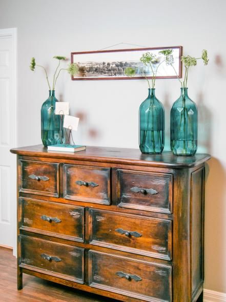 The+new+dresser+in+the+master+suite+of+the+McKenzie+home,+as+seen+on+Fixer+Upper.+(after) Fixer Upper Tv Show, Baylor Football, Warm Grey Walls, Magnolia Fixer Upper, Joanna Gaines Style, Rustic Dresser, Chip And Jo, Hgtv Fixer Upper, Magnolia Farms