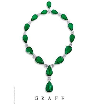 Graff's emerald necklace Graff Necklace, Graff Jewelry, Graff Diamonds, Art Foundation, Exotic Jewelry, Precious Jewels, Colombian Emeralds, Royal Jewels, Emerald Necklace