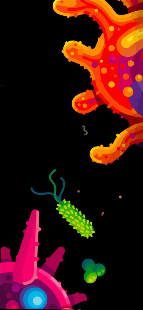 Kurzgesagt wallpaper 4k Bacteria Wallpaper, Kurzgesagt Art, Kurzgesagt Wallpaper, Wallpaper 4k Aesthetic, Google Wallpaper, Fantasy Sky, Amoled Wallpaper, Colored Wallpaper, Cool Digital Art