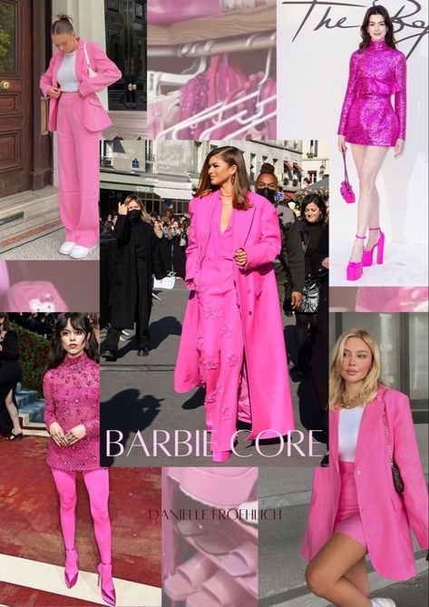 Pink Barbie Outfits Black Women, Womens Barbie Outfit, Barbie Core Aesthetic Fashion, Barbie Core Outfits Aesthetic, Barbie Core Dress, Barbie Outfits Casual, Barbiecore Outfits Aesthetic, Barbie Outfits Movies, Barbie Outfits Movie