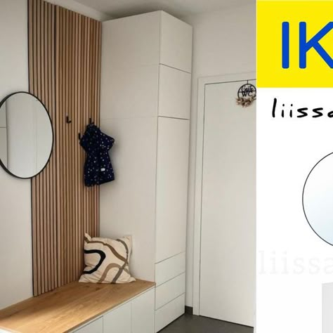 Lisa Hogger on Instagram: "Ikea Flur Inspo🤍
Unbedingt abspeichern✅
•
Die Links zu den Artikeln findet ihr in meiner Story und im Ikea Links 16 Storyhighlight 
•
Bild: Pinterest (Zink Verena)
•
•
Folgt mir gerne für mehr Inspos @liissaasblog 
Werbung/Anzeige

#ikea #ikeahack #ikeahacks #ikeaideas #room #roominspo #roominspiration #roomdesign #ikeasale #sale #saleblogger #inspo #homeinspo #inspiration" Tjusig Ikea Entryway, Ikea Small Hallway Storage, Tjusig Ikea Hack Entryway, Ikea Hallway Coat Storage, Ikea Platsa Hallway, Ikea Hall, Ikea Hallway Ideas, Home Lobby, Hall Ways Ideas