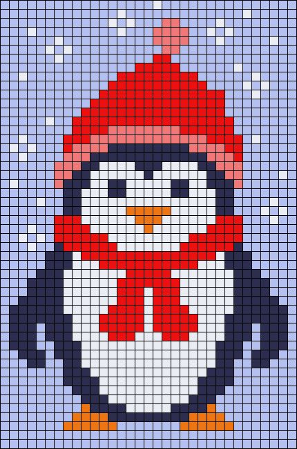 Knitting Charts Christmas, Cross Stitch Christmas Stockings Pattern Crossstitch, Penguin Alpha Pattern, Christmas Knitting Charts, Alpha Cross Stitch Patterns, Christmas Pixel Grid, Alpha Pattern Christmas, Christmas Cross Stitch Patterns Free Charts, Christmas Alpha Patterns