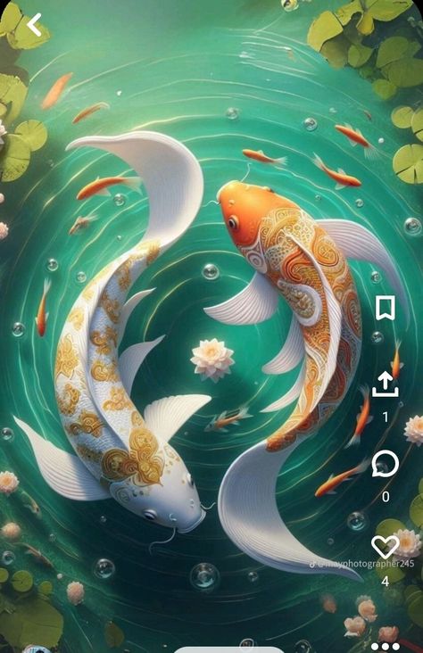 Fish Background, Green Leaf Wallpaper, Koi Fish Drawing, Attractive Wallpapers, Spiritual Pictures, Wild Animal Wallpaper, Money Wallpaper Iphone, Lucky Wallpaper, Flower Pattern Drawing