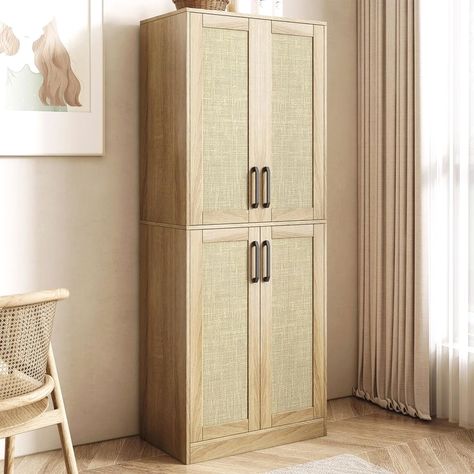 Free Standing Linen Cabinet, Linen Storage Cabinet Bathroom, Tall Storage Cabinet Living Room, Hallway Linen Cabinet, Tall Narrow Cabinet, Closed Shelving, Laundry Room Storage Cabinet, Bathroom Storage Cabinet Freestanding, Towel Cabinet