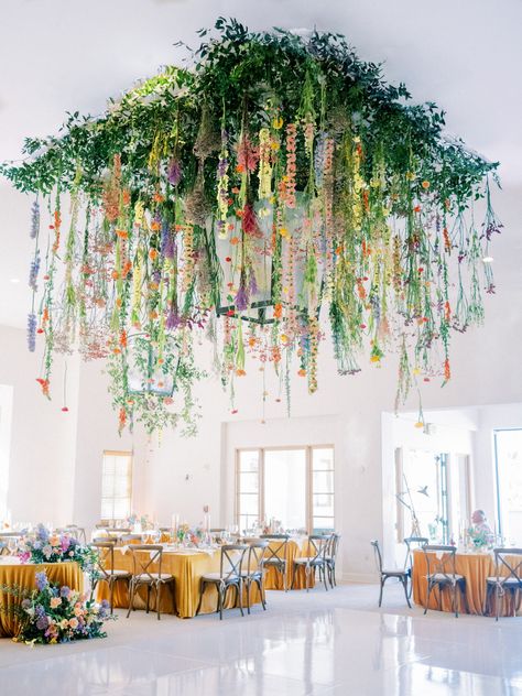 Martha Weddings, Spring Flower Arrangements, Floral Chandelier, Spring Event, Wedding Aesthetic, Bright Spring, Martha Stewart Weddings, Design Studios, Wildflower Wedding