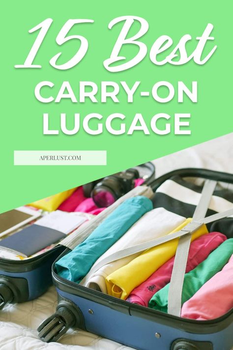 Looking to pack comfortably for your flight? Then read our review and list of the best carry-on luggage. Carryon Suitcase, Safari Green, Cabin Suitcase, Cabin Luggage, Best Carry On Luggage, Smart Charger, Luggage Sizes, Travel Content, About World