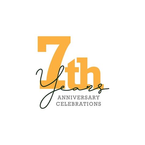 Anniversary Typography Design, Anniversary Campaign Design, Anniversary Design Ideas, 50 Years Logo, 20th Anniversary Logo, 7 Anniversary, Anniversary Logos, 25 Logo, Corporate Anniversary