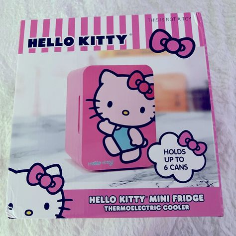 Hello Kitty Mini Fridge Brand New Hello Kitty Mini Fridge, Fridge Color, Hello Kitty Car, Birthday 5, Sanrio Stuff, Kitty Items, Hello Kitty Pink, Xmas List, Hello Kitty Items