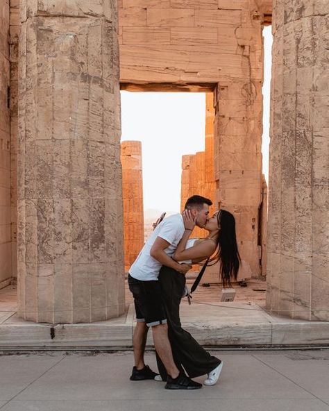 Athens Couple Photos, Poses Couple Photography, Hard Launch, Acropolis Greece, Athens Travel, Goals Couple, Poses Couple, The Acropolis, 2nd Option