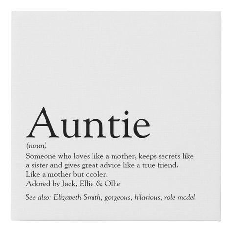 Personalise for your special aunt or auntie to create a unique gift for birthdays, Christmas or any day you want to show how much she means to you. A perfect way to show her how amazing she is every day. Designed by Thisisnotme© Aunt Who Is Like A Mom Quotes, Aunt Aesthetic Quotes, Quotes For Aunts From Niece, Auntie Loves You Quotes, Auntie Life Quotes, Uncle Niece Aesthetic, Aunt To Nephew Quotes, Favorite Aunt Quotes, Tattoos For Aunts And Nieces