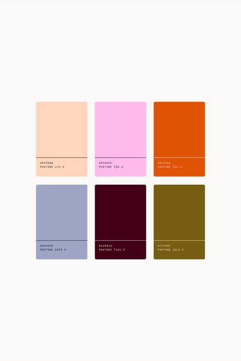 Comfortable Color Palette, 2024 Trending Color Palette, Bold Fall Color Palette, Color Palettes With Pink, Unique Colour Palette, How Pinterest Sees Me Color, Early Fall Color Palette, Colourful Brand Identity, 2025 Color Palette