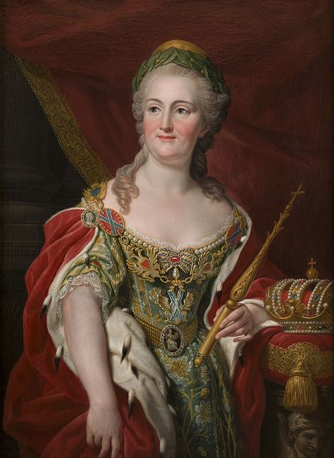 Catherine II Alekseyevna (1729-1796) - Category:Portraits of Catherine II of Russia - Wikimedia Commons Catherine The Great Portrait, Catherine Of Aragon Portraits, Catherine Ii, Painted Portraits, Catherine Of Aragon, Catherine The Great, Royal Aesthetic, Wikimedia Commons, Russia