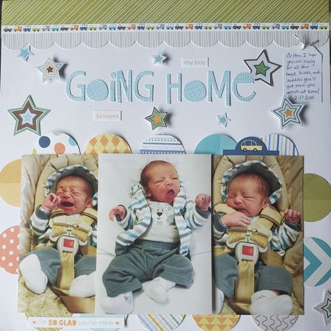 Infant Scrapbook Ideas, My First Year Scrapbook Ideas, Baby Scrapbook Ideas Boy, One Year Old Scrapbook Ideas, Ultrasound Scrapbook Layouts, Scrap Book For New Born Baby, Babybook Scrapbook Ideas, Sonogram Scrapbook Page Ideas, Scrapbook For Baby Boy