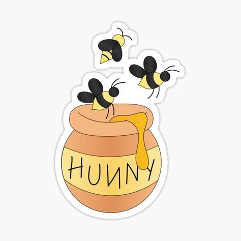 FOR MORE AWESOME DISNEY DESIGNS, CHECK OUT MY SHOP @magicallymadesupplyco • Millones de diseños originales hechos por artistas independientes. Diseños con personalidad. Winnie Pooh Bebe, Winnie Phoo, Winnie The Pooh Hunny, Pooh Bebe, Disney Stickers, Winnie The Pooh Honey, Winnie The Pooh Pictures, Disney Baby Shower, Winnie The Pooh Birthday