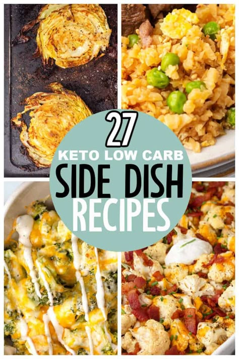 Keto Side Dish Recipes Easy, Side Healthy Dishes, Lazy Keto Side Dishes, Keto Salad Side Dish, Health Side Dishes For Dinner, Salmon Sides Dishes Low Carb, Keto Fall Side Dishes, Keto Recipes Vegetables, Quick Keto Side Dishes