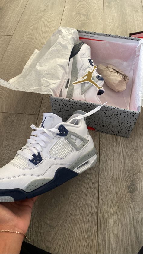 #jordan Jordans 4s, Pretty Sneakers, Car Shoe, White Nike Shoes, Trendy Shoes Sneakers, Jordan 4s, Jordan Shoes Retro, All Nike Shoes, Cute Nike Shoes