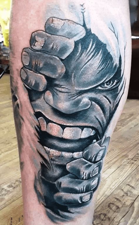 Hulk Tattoo Design, Hulk Tattoo Ideas, Scratch Tattoo, Hulk Tattoo, Tattoo Design Ideas, Desenho Tattoo, Cartoon Tattoos, Cover Up Tattoo, Ink Design