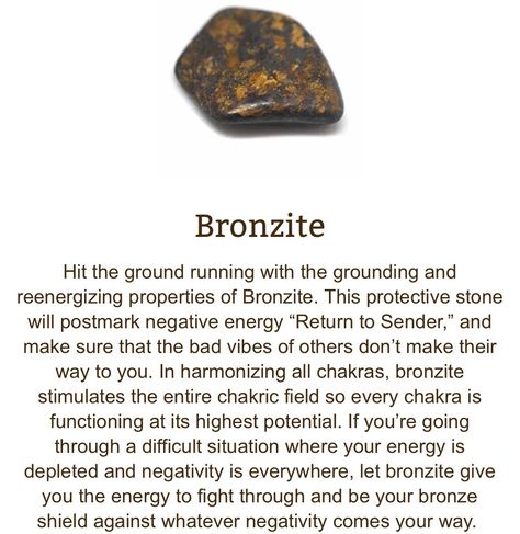 Bronzite Crystal Powers, Positivity Crystals, Best Healing Crystals, Minerals Crystals Stones, Earth Gift, Crystals Healing Properties, Spiritual Crystals, Crystal Therapy, Pretty Rocks