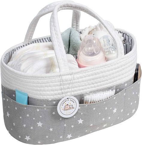 Nappy Caddy Organiser Nursery Storage with 3 Compartments, UK Company, Grey Basket with Detachable Divider, Diaper Bag, Baby Accessories, Newborn Gifts for Mom : Amazon.co.uk: Baby Products Nappy Caddy, Grey Basket, Family Christmas Outfits, Diaper Storage, Toy Storage Bins, Diaper Caddy, Caddy Organizer, Baby Shower Presents, Nursery Accessories