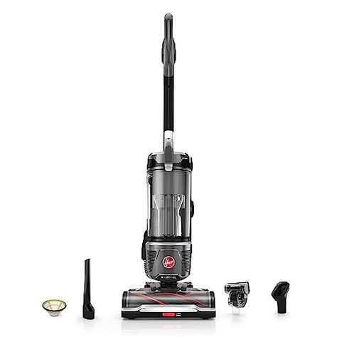 Hoover WindTunnel Tangle Guard Upright Vacuum, Bagless Cleaner, HEPA Media Filtration, For Carpet and Hard Floor, UH77100V, Gray Cleaning Carpets, Hoover Vacuum Cleaner, Hoover Vacuum, Glow Birthday Party, Glow Birthday, Wind Tunnel, Brush Roll, Carpet Cleaners, Upright Vacuums