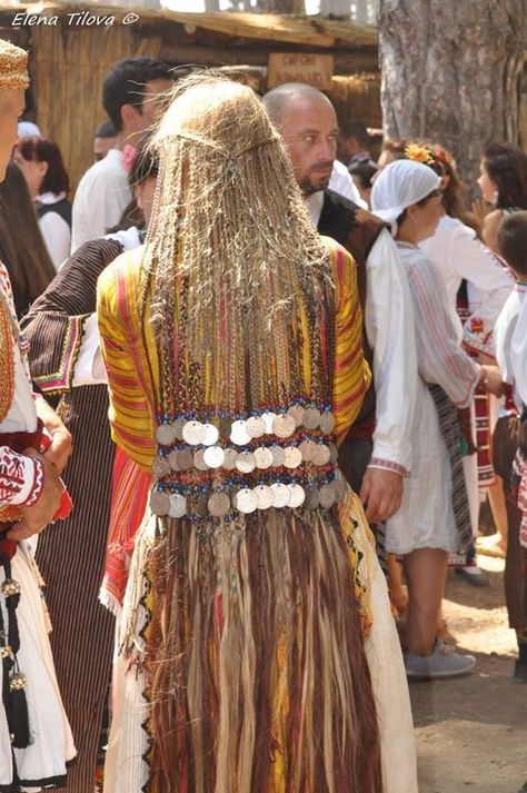 Eastern-European stuff — Traditional hairstyles from the Pomak village of... European Hairstyles, Braided Hair Extensions, Traditional Hairstyles, Balkan Style, Bulgarian Culture, Bulgarian Folklore, Cultural Appreciation, Bulgarian Clothing, Bride Head