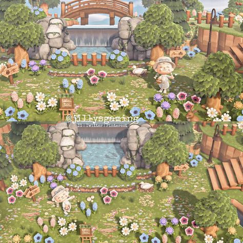 Fairy Core Island Entrance Acnh, Acnh Wildflower, Acnh Fairytale Island, Acnh Whimsical, Acnh Sidewalk, Animal Crossing Fairytale, Fairycore Animal Crossing, Acnh Fairytale, Fairycore Island