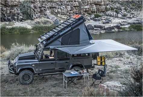 Landrover Camper, Land Rover Defender Camping, Defender Camper, Kombi Motorhome, Doomsday Survival, Kombi Home, Bug Out Vehicle, Roof Tent, Overland Vehicles