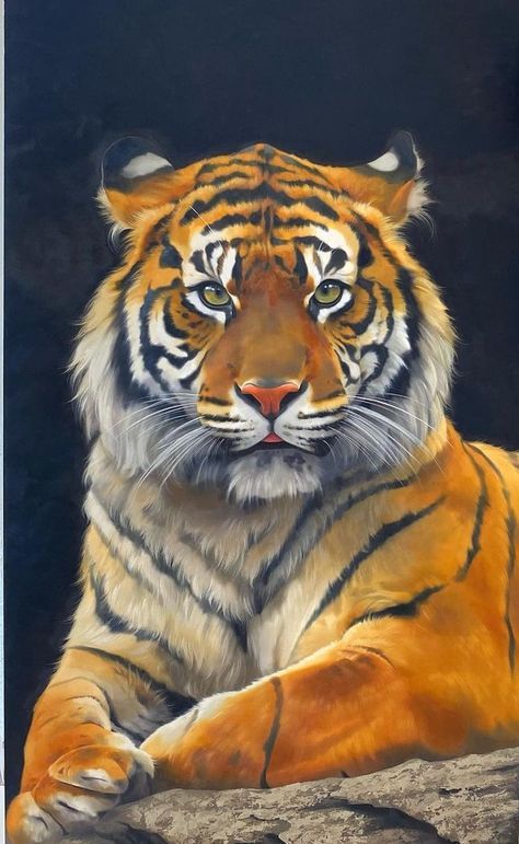 Tiger Canvas Painting, Wild Animal Wallpaper, Tiger Artwork, Scratchboard Art, Tiger Painting, Tiger Pictures, Jungle Art, Big Cats Art, Lion Pictures