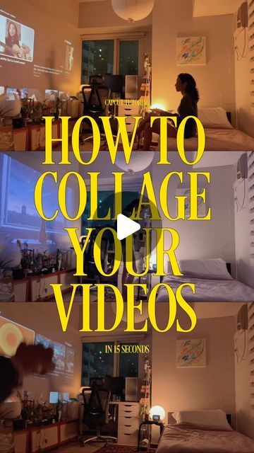 Mary Kyle (Miki) Labarda on Instagram: "How to collage your videos in 15 seconds 🎥📼

• You can also manually tap on each clip and turn it into overlays to get the same thing 🫡
• Thinking of uploading more of my tutorials here too instead of just TikTok 💭

#capcuttutorial #capcut #videoediting #cinematic #capcutedits #dailylife #introvertlife #introvertdiaries #dailyvlog" Work Hacks, Cinematic Video, Phone Stuff, Inspiration Art, Google Workspace, Content Creation, Video Editing, Photo Inspo, E Mail