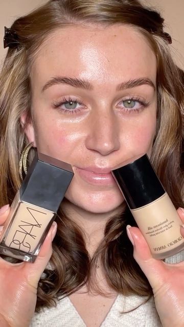 Nars Light Reflecting Foundation Shades, Glowy Foundations, Best Glowy Foundation, Nars Light Reflecting Foundation, Glowy Skin Makeup, Nars Foundation, Foundation Swatches, Foundation Routine, Luminous Silk Foundation