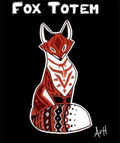 Fur Tattoo, Arte Haida, Fox Totem, Native American Totem, Native Artwork, Fox Crafts, Pacific Northwest Art, Fox Illustration, Fox Tattoo