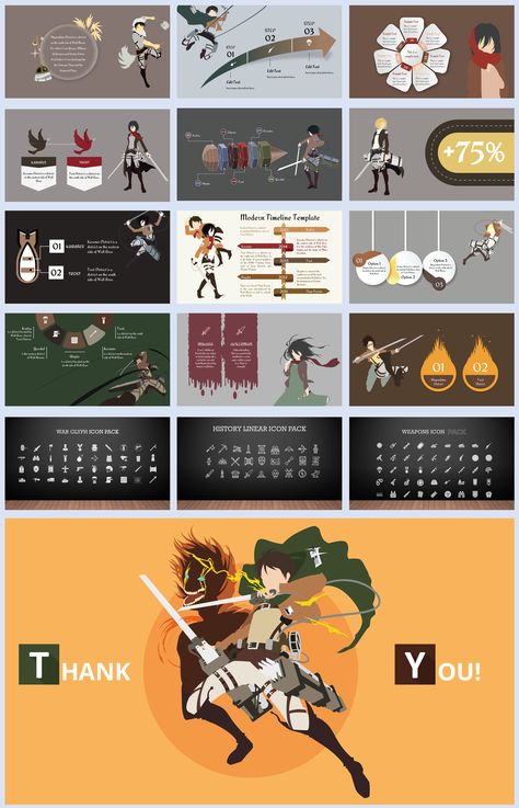 Attack On Titan Anime PowerPoint Template Powerpoint Free, Power Points, Titan Anime, Canva Elements, Ppt Template, Presentation Slides, Attack On Titan Anime, Power Point, Powerpoint Presentation