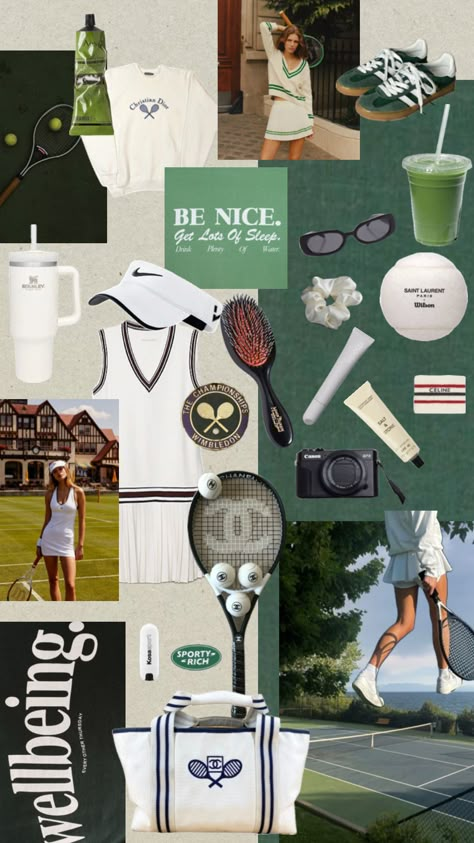 Lawn Tennis Wallpaper, Hamptons Tennis, Sporty And Rich Wallpaper, Aesthetic Tennis Wallpaper, Sporty And Rich Aesthetic Outfits, Old Money Sport Aesthetic, Lawn Tennis Aesthetic, Tennis Core Aesthetic, Sport And Rich Aesthetic