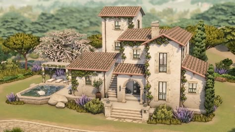 Bloxburg Old Money Mansion Layout, Sims 4 Tuscan Villa, Sims 4 Build Ideas Interior, Sims 4 Gothic Interior, Sims 4 Country House Floor Plans, Sims Master Room, Sims Mansion Interior, Sims Four Houses, Sims Exterior Design