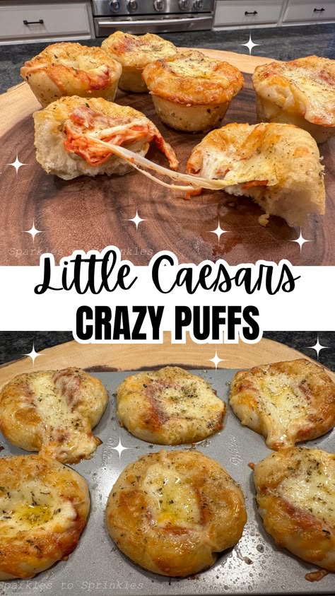 Discover the deliciousness of Crazy Puffs from Little Caesars! These bite-sized, cheesy, and savory snacks are perfect for satisfying your cravings. Try them today! Crazy Puffs, Cracker Barrel Copycat Recipes, Caesar Recipe, Cheesy Snacks, Cheesy Snack, Little Caesars, Mini Appetizers, Bite Size Appetizers, Snack Bites