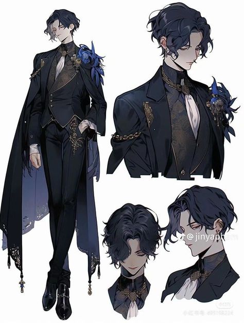 Dnd Male Character Art, Male Fantasy Oc, Male Fantasy Clothing, Persona Anime, Clothing Design Sketches, Dress Design Sketches, Fashion Illustration Dresses, Arte Sketchbook, Fashion Design Drawings