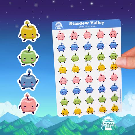 Stardew Valley Junimo Sticker Sheet Sticker Pack Birthday Gift Pc Nintendo Switch Cozy Farming Game Gaming Merch Nerdy Sharks Handmade - Etsy Stardew Valley Junimo, Farming Game, Farm Games, Gaming Merch, Stardew Valley, Itty Bitty, Sticker Pack, Stickers Packs, Sticker Sheet