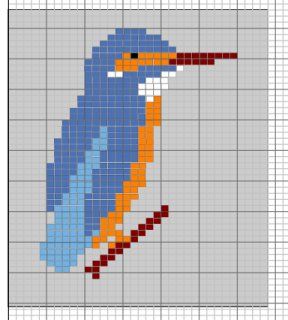 Intarsia Knitting Patterns, Intarsia Knitting Charts, Wedding Cross Stitch Patterns, Intarsia Knitting, Flowers Cross Stitch, Crochet Birds, Knitting Blogs, Cross Stitch Bird, Mini Cross Stitch