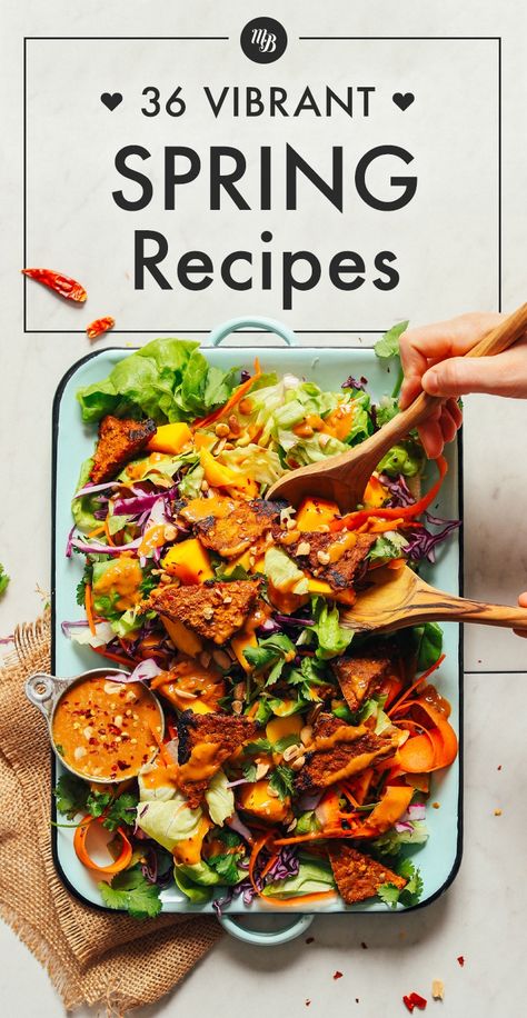 Spring Recipes Vegetarian, Easy Spring Recipes, Healthy Spring Recipes, Spring Recipes Dinner, Spring Lunch, Spring Dishes, Spring Recipe, Minimalist Baker, Spring Dinner